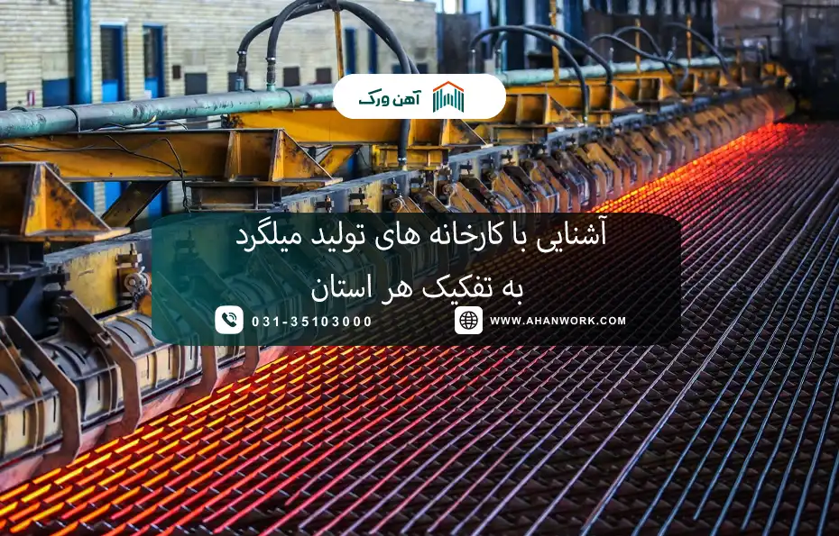آشنایی با کارخانه های تولید میلگرد به تفکیک هر استان